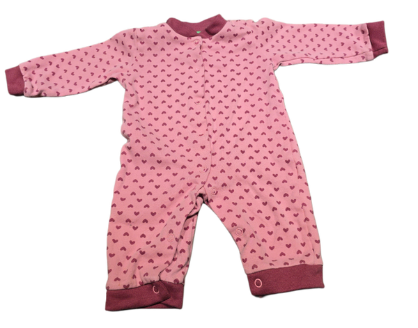 Herz Pyjama Rosa 50/56