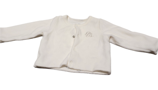 Samtjacke weiss 62