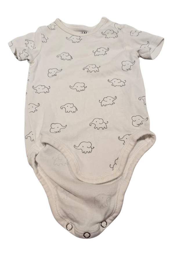 Kurzarmbody Elefant weiss