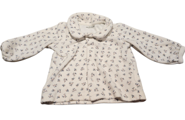 Samtjacke weiss 68