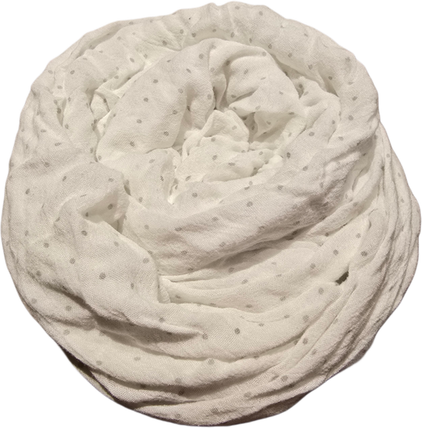 Nuscheli XXL püntchen weiss