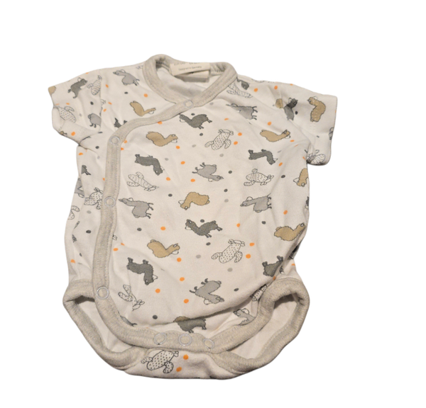 Babykurzarm body Lama 50