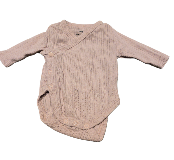 Babybody Lochmuster rosa 50