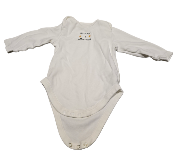 Babybody weiss Mummy 62/68