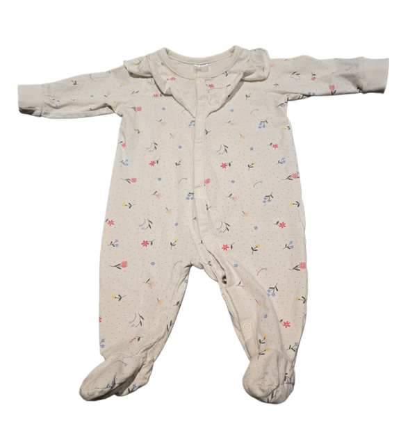 Babystrampler blümchen 56