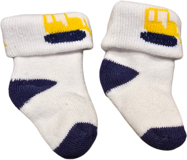 Babysocken Bagger weiss Newborn 50