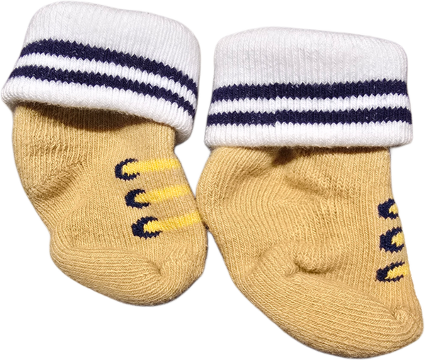 Babysocken gelb Newborn 50