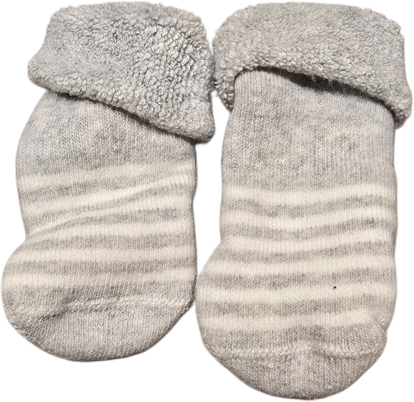 Babysocken Newborn 50 grau
