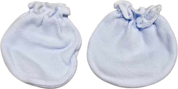 Baby Fäustlinge blau Newborn