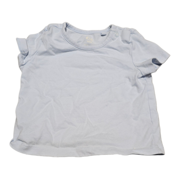 Babyshirt kurzarm blau 68