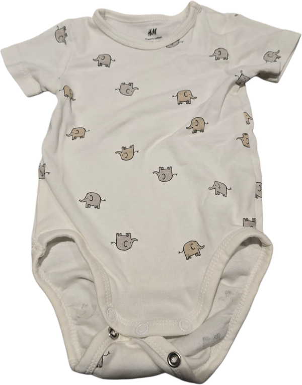Babybody Kurzarm Elefant 62