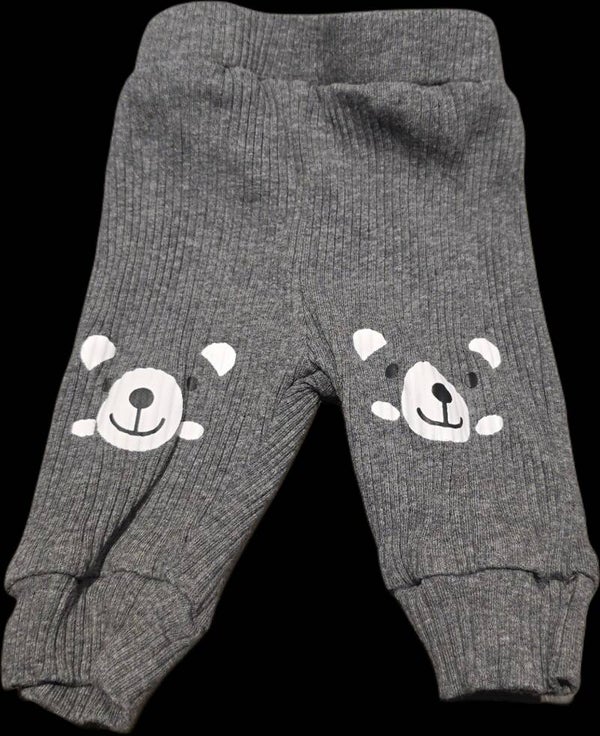 Babyhose Bär grau 56
