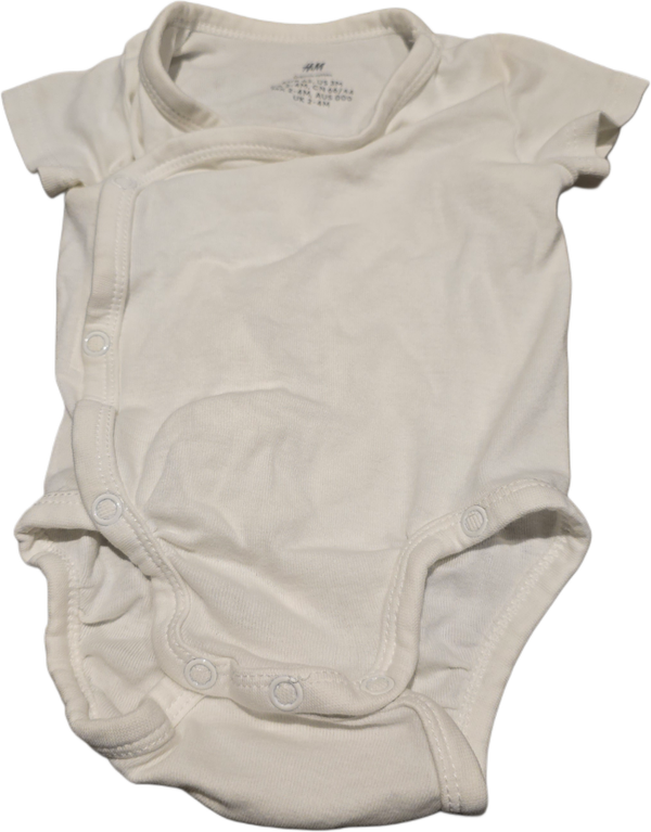 Babybody kurzarm weiss 62