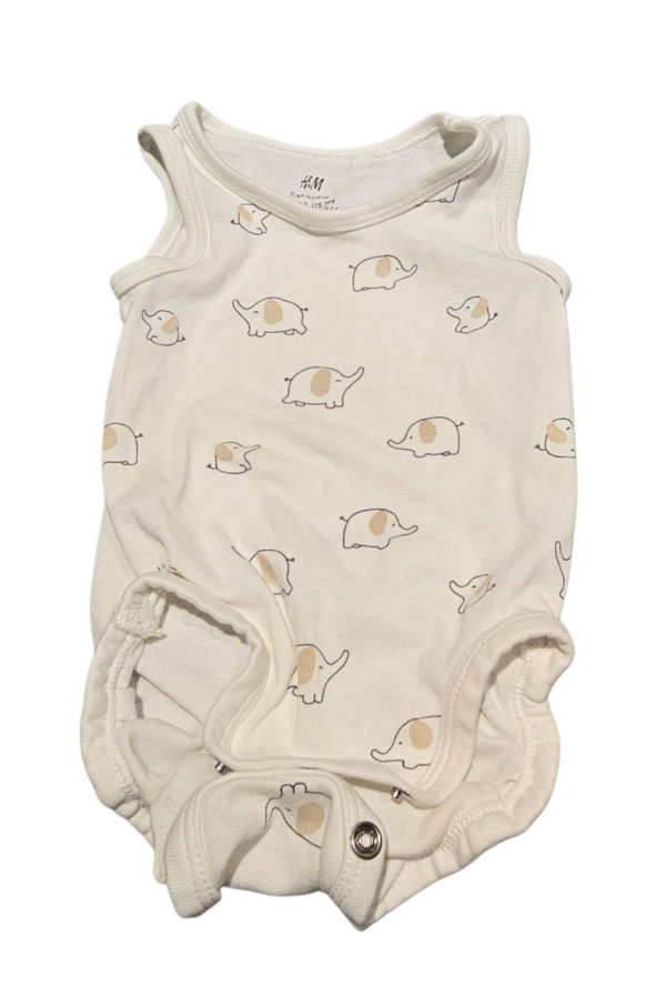 Babybody Ärmellos Elefant 62