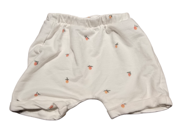 Babyshorts Orange weiss 62