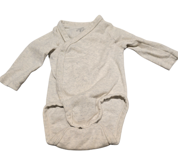Babybody hellgrau 56