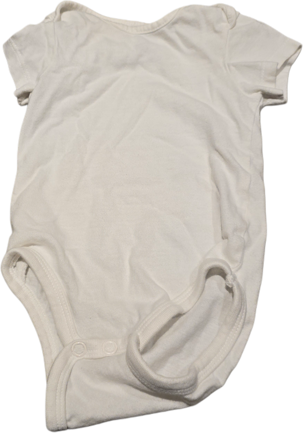 Babybody weiss Kurzarm 62