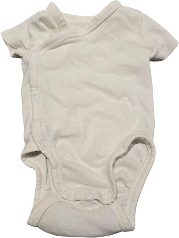 Babybody Kurzarm weiss 62