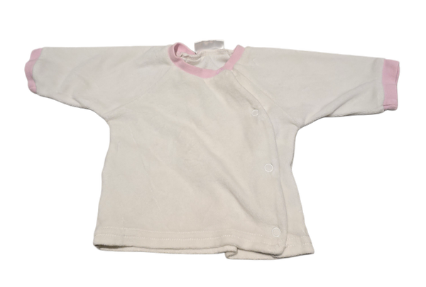 Babywickelshirt weiss 56