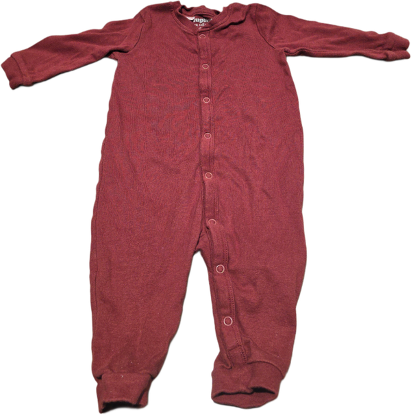Babystrampler Weinrot 62/68