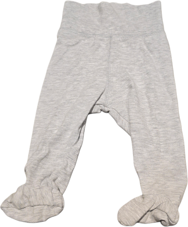 Babystrampler Hosen grau 56