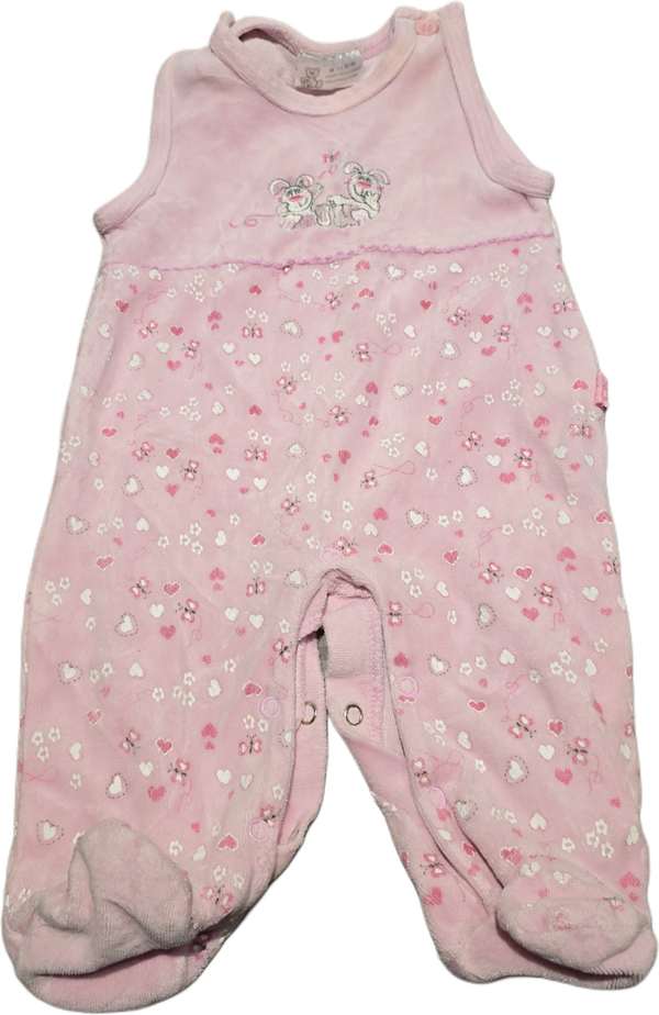Babystrampler rosa 56