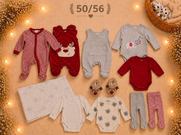 Baby Kleiderset Rot 50/56