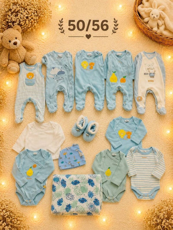 Baby Kleiderset Blau 50/56