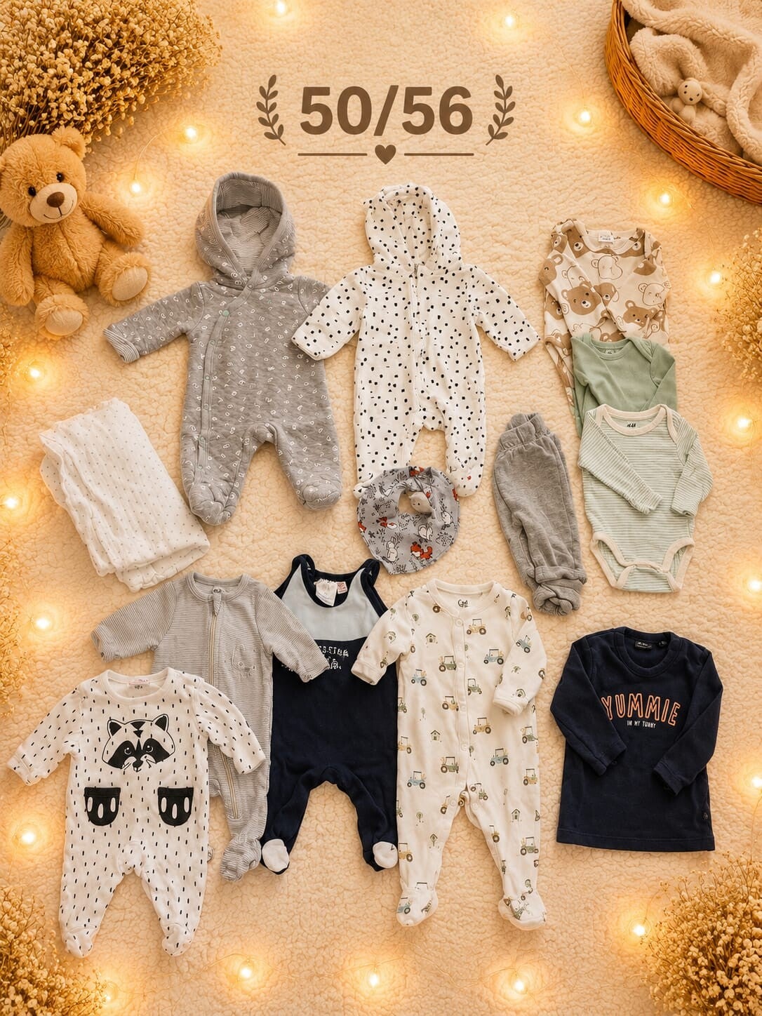 Baby Kleiderset Blau 50/56