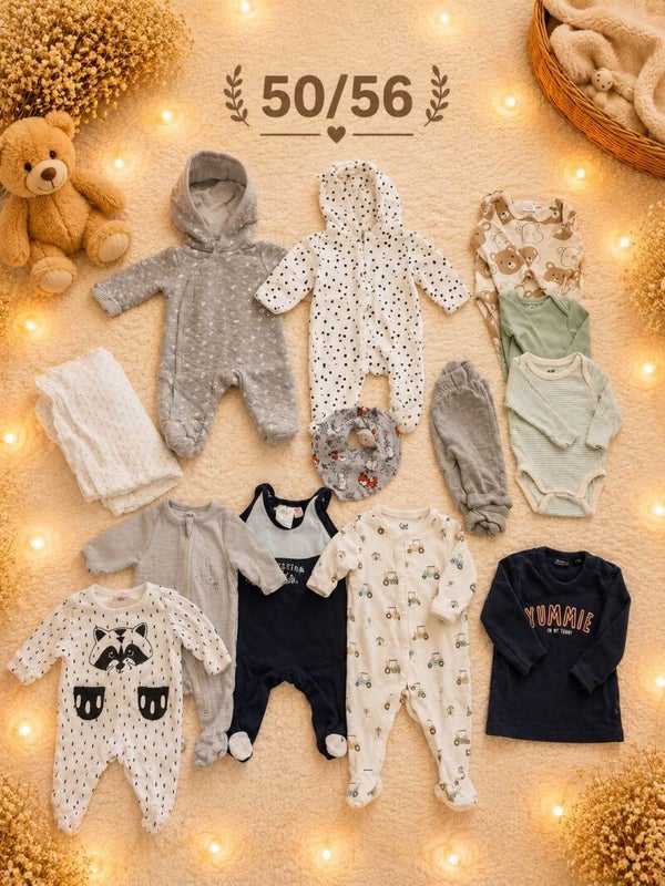 Baby Kleiderset Blau 50/56