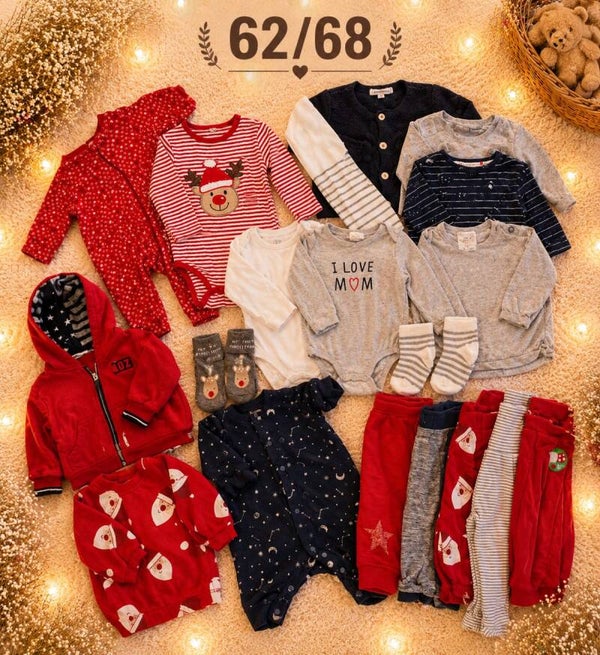 Baby Kleiderset Rot 62/68