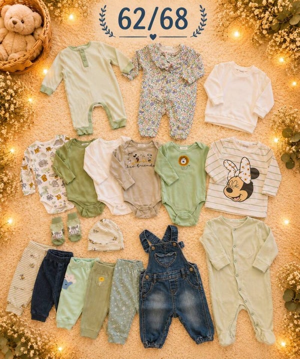 Baby Kleiderset Grün 62/68