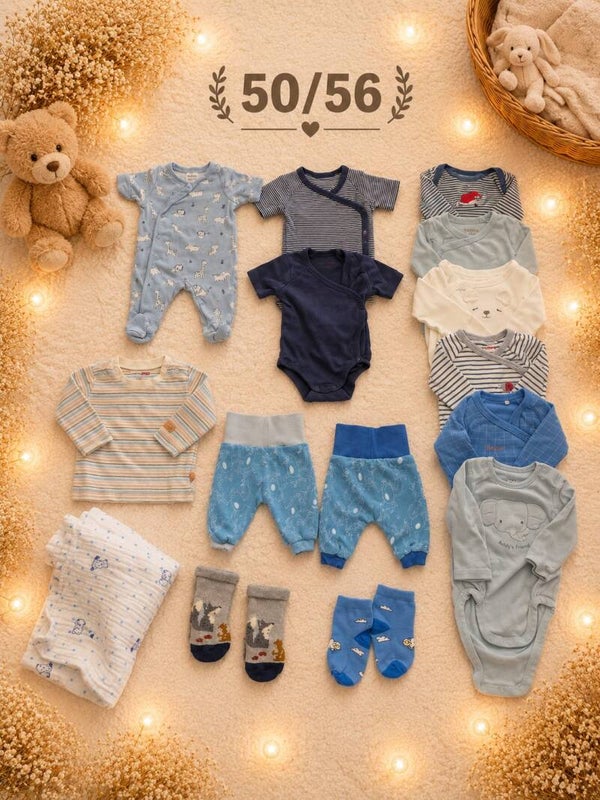 Baby Kleiderset Blau 50/56