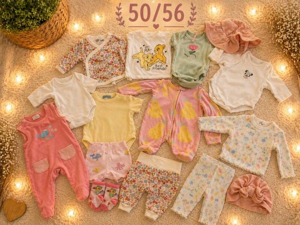 Baby Kleiderset Rosa 50/56