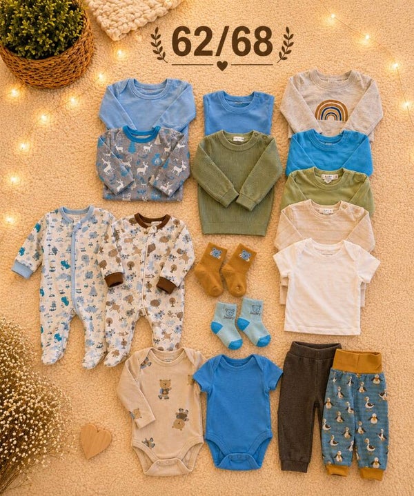 Baby Kleiderset Blau 62/68