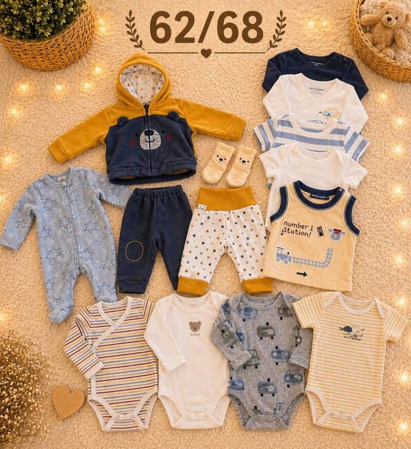 Baby Kleiderset Blau 62/68