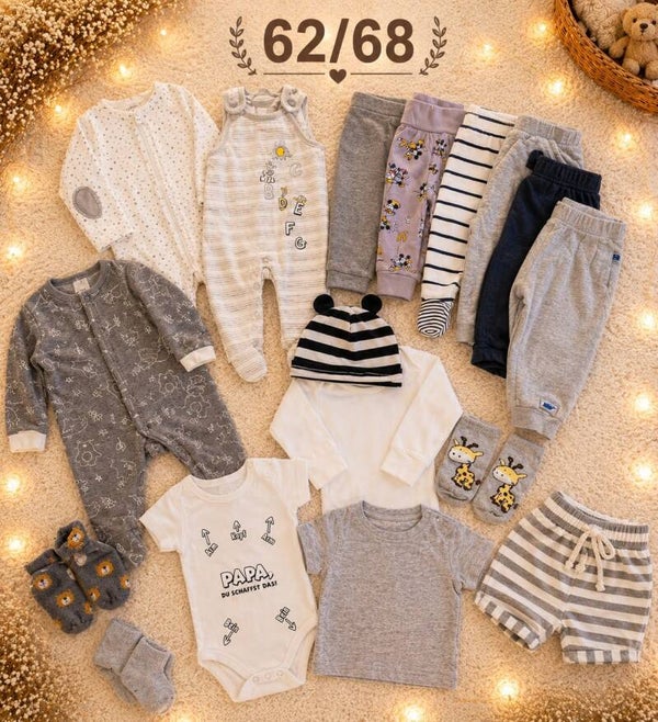 Baby Kleiderset Grau 62/68