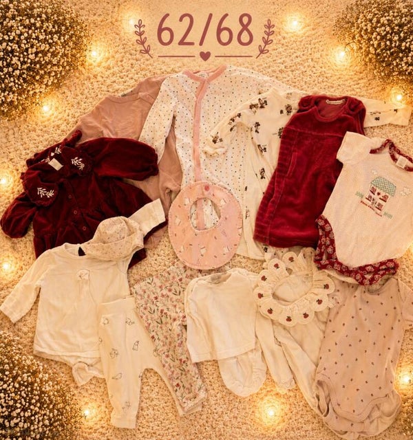 Baby Kleiderset Rot 62/68