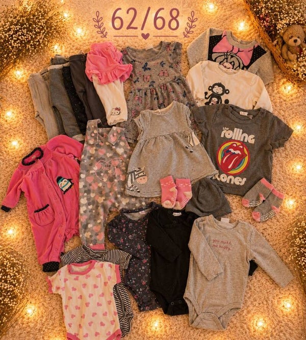 Baby Kleiderset Grau 62/68