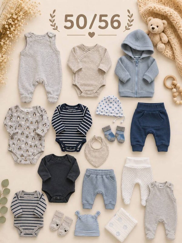 Baby Kleiderset Blau 50/56