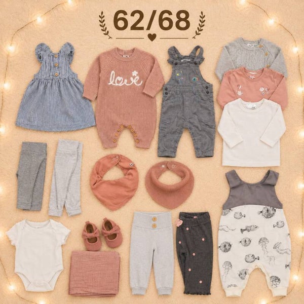 Baby Kleiderset Grau 62/68