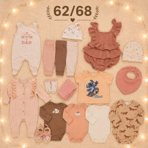 Baby Kleiderset Rosa 62/68