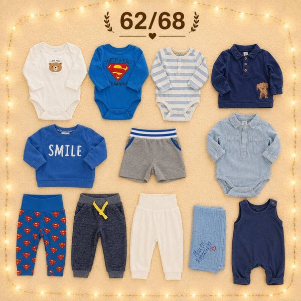 Baby Kleiderset Blau 62/68