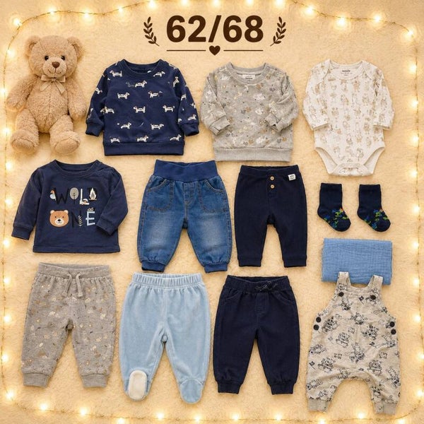 Baby Kleiderset Blau 62/68