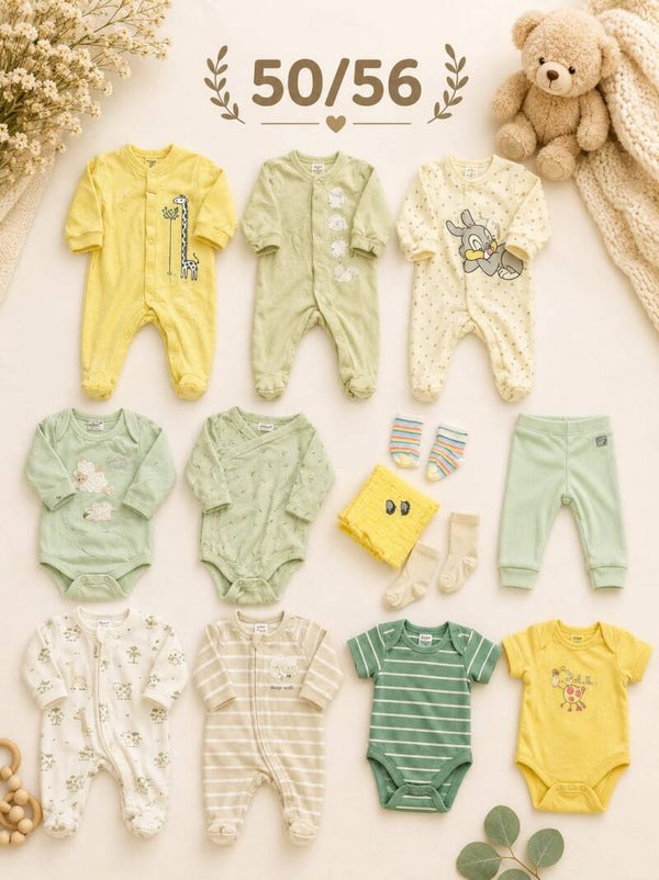 Baby Kleiderset Gelb 50/56