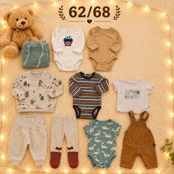 Baby Kleiderset Braun 62/68