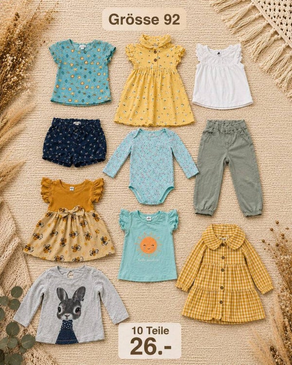 Baby Kleiderset Gelb 92