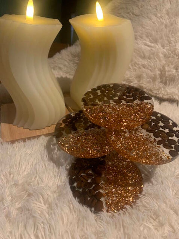 Coffee Bean Coasters
