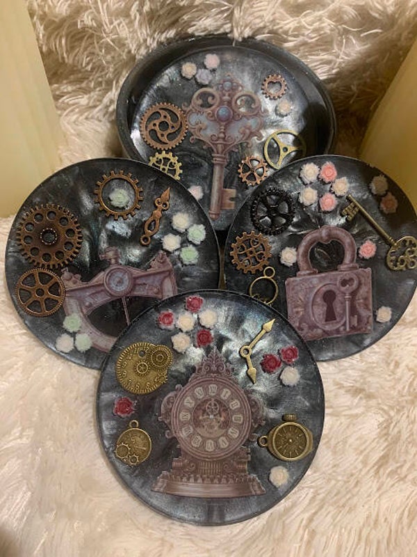 Steampunk Coasters