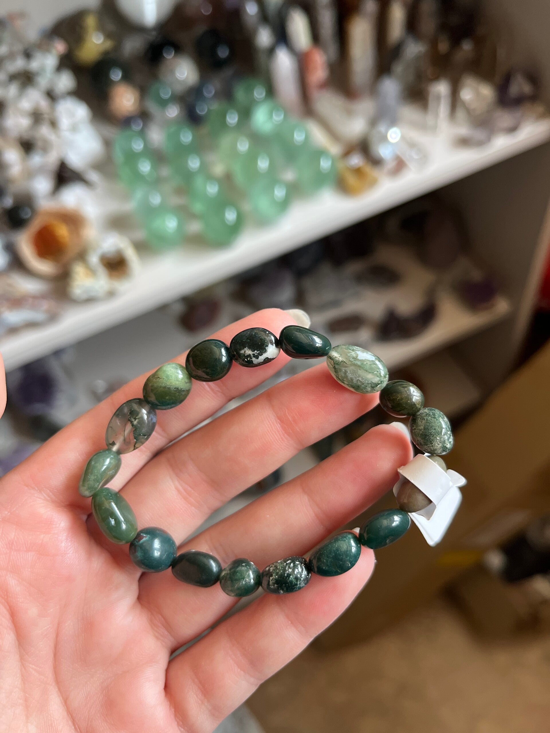 Mosagaat armband getrommeld
